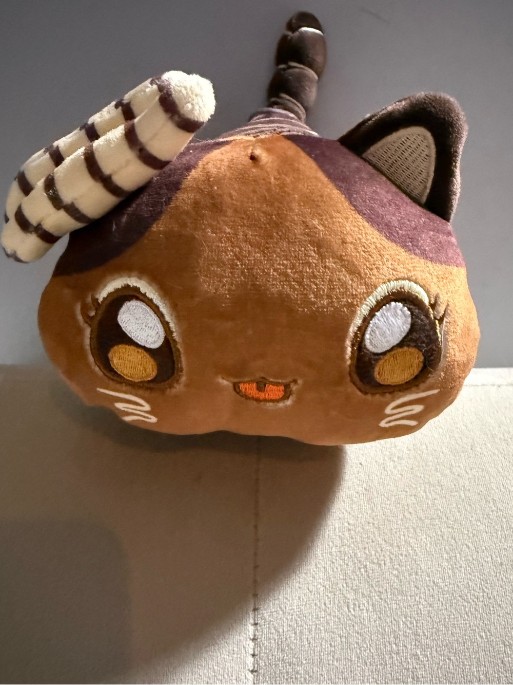 Large 10” Chocolate Cat Plush – Aphmau Inspired Kawaii Kitty